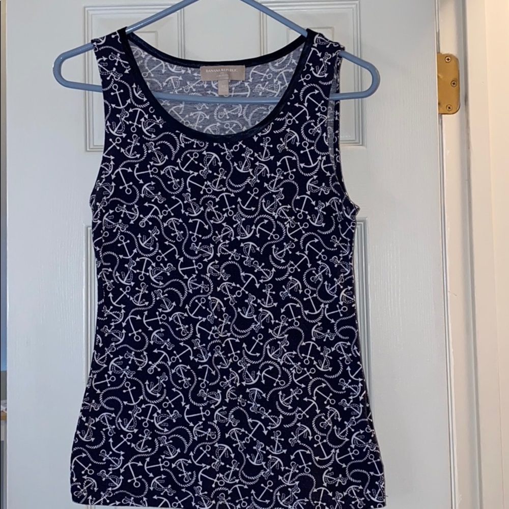Luxe touch tank - BR navy/white in XS